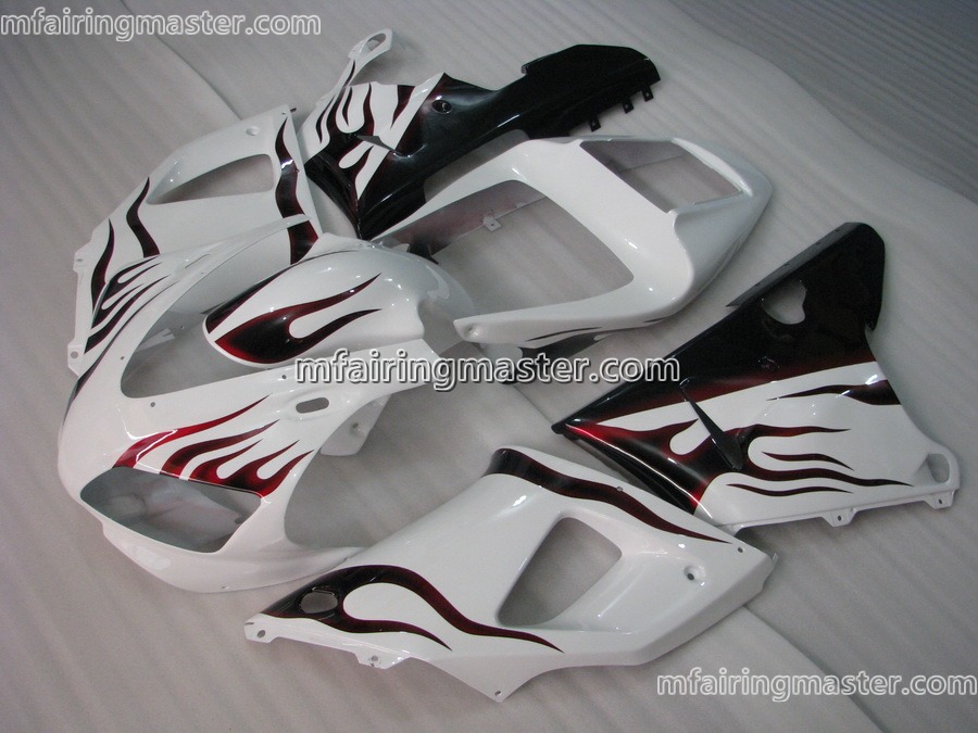 (image for) Fit for Yamaha YZF 1000 R1 1998 1999 fairing kit injection molding Red flame white