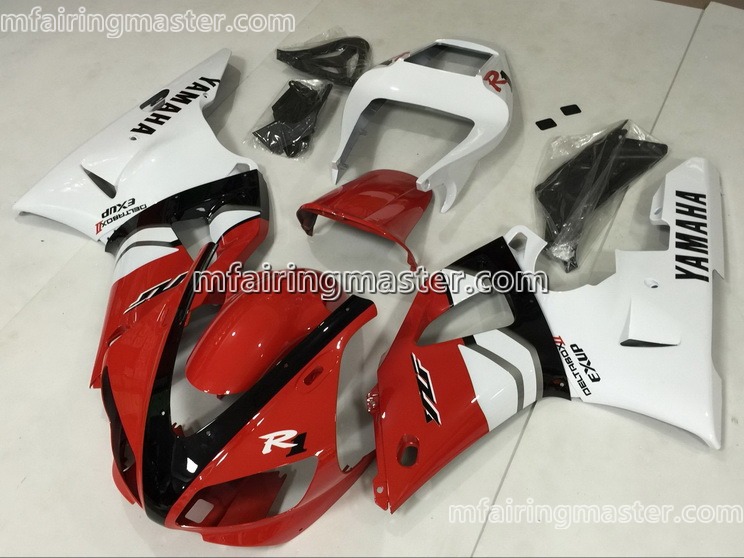 (image for) Fit for Yamaha YZF 1000 R1 1998 1999 fairing kit injection molding Red white