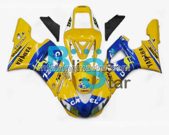 (image for) Fit for Yamaha YZF 1000 R1 1998 1999 fairing kit injection molding Camel yellow blue