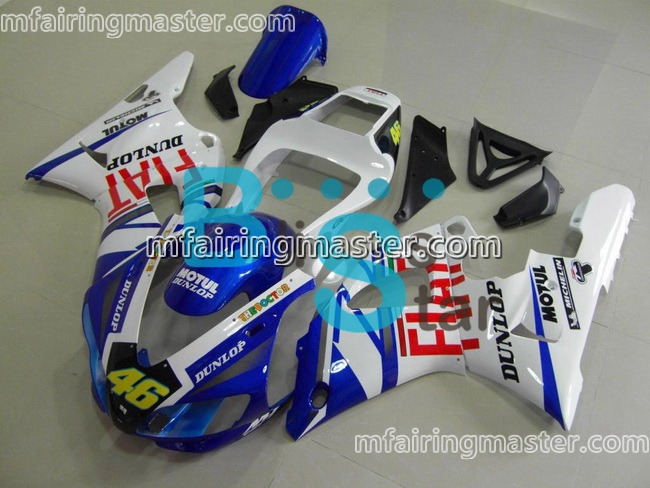 (image for) Fit for Yamaha YZF 1000 R1 1998 1999 fairing kit injection molding 46 fiat blue white