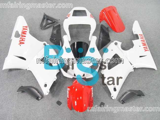 (image for) Fit for Yamaha YZF 1000 R1 1998 1999 fairing kit injection molding White red