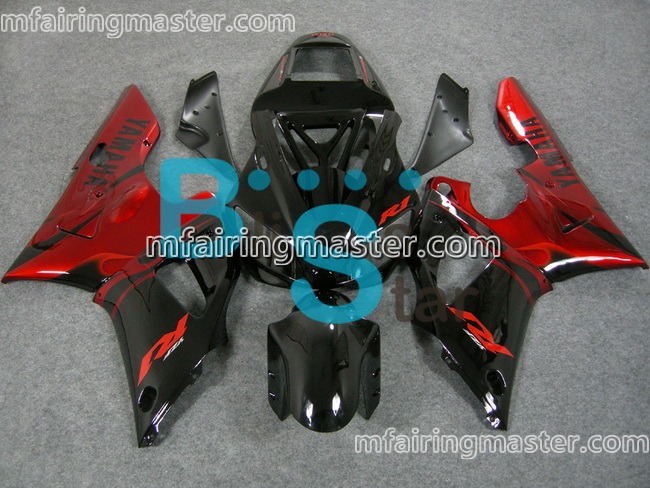 (image for) Fit for Yamaha YZF 1000 R1 1998 1999 fairing kit injection molding Red black