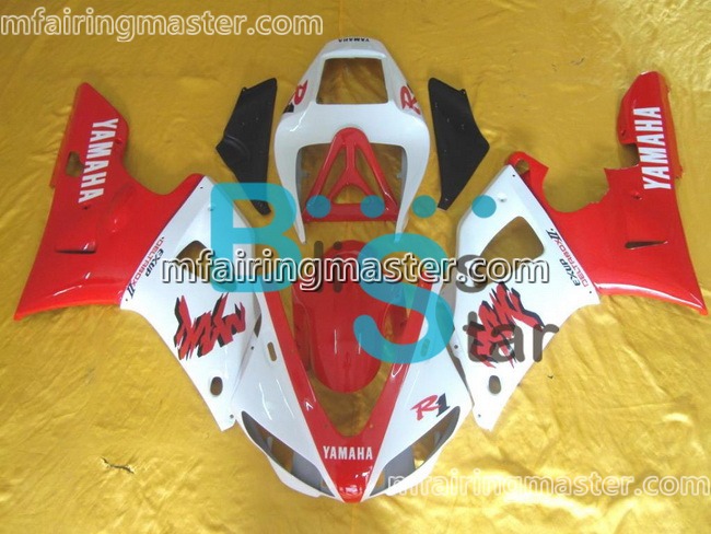 (image for) Fit for Yamaha YZF 1000 R1 1998 1999 fairing kit injection molding Red white