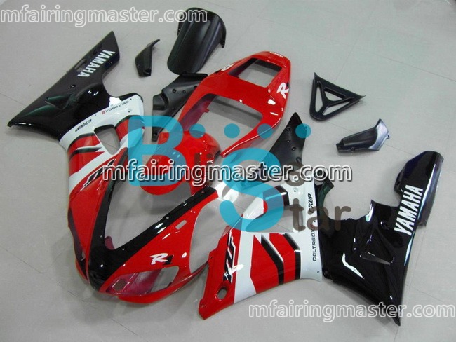 (image for) Fit for Yamaha YZF 1000 R1 1998 1999 fairing kit injection molding Red white black