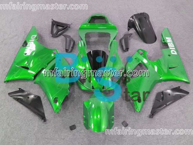 (image for) Fit for Yamaha YZF 1000 R1 2000 2001 fairing kit injection molding Green