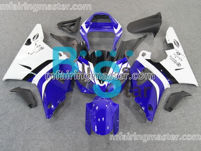 (image for) Fit for Yamaha YZF 1000 R1 2000 2001 fairing kit injection molding White blue