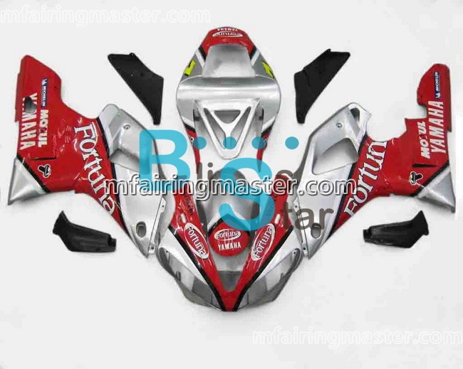 (image for) Fit for Yamaha YZF 1000 R1 2000 2001 fairing kit injection molding Red silver