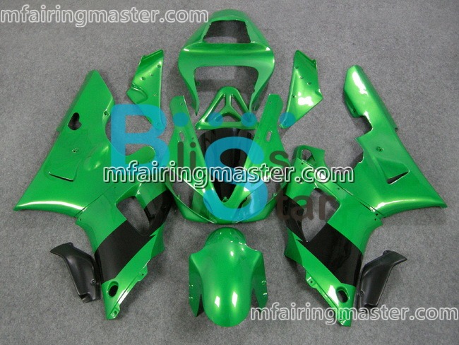 (image for) Fit for Yamaha YZF 1000 R1 2000 2001 fairing kit injection molding Green black