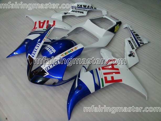 (image for) Fit for Yamaha YZF 1000 R1 2002 2003 fairing kit injection molding White blue