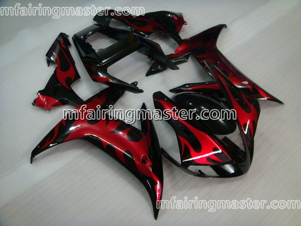 (image for) Fit for Yamaha YZF 1000 R1 2002 2003 fairing kit injection molding Red black
