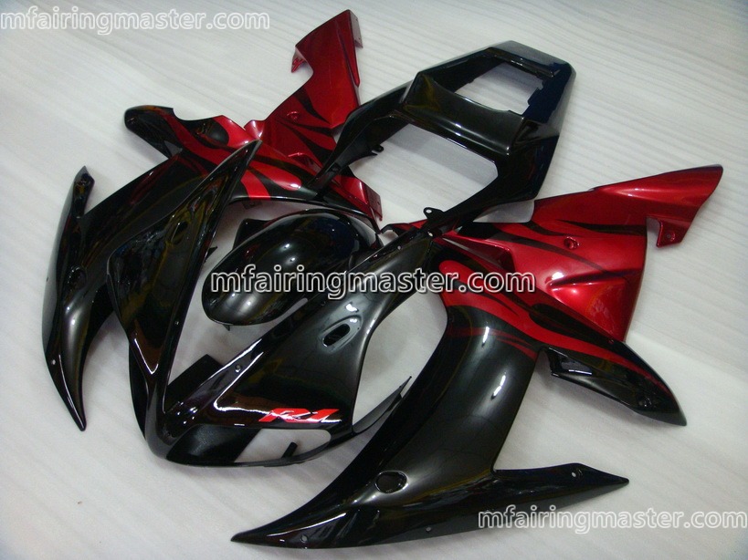 (image for) Fit for Yamaha YZF 1000 R1 2002 2003 fairing kit injection molding Red black