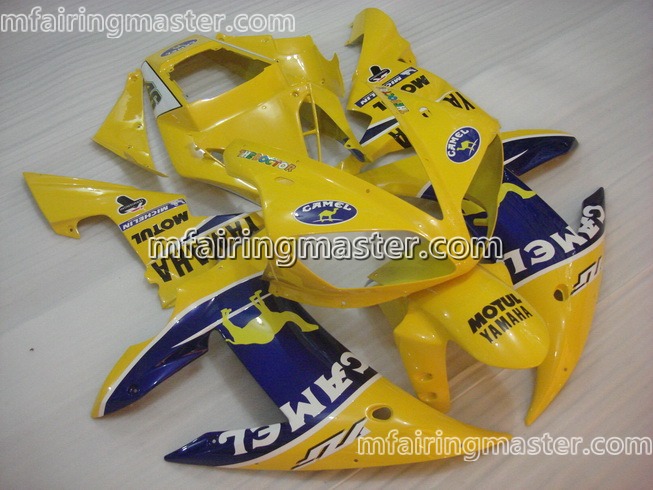 (image for) Fit for Yamaha YZF 1000 R1 2002 2003 fairing kit injection molding Yellow camel