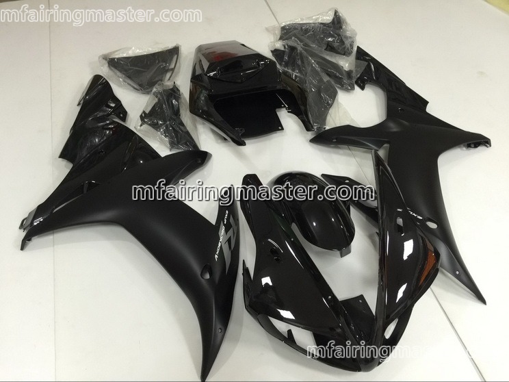 (image for) Fit for Yamaha YZF 1000 R1 2002 2003 fairing kit injection molding Black red