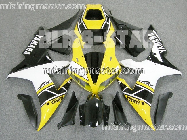 (image for) Fit for Yamaha YZF 1000 R1 2002 2003 fairing kit injection molding Yellow white