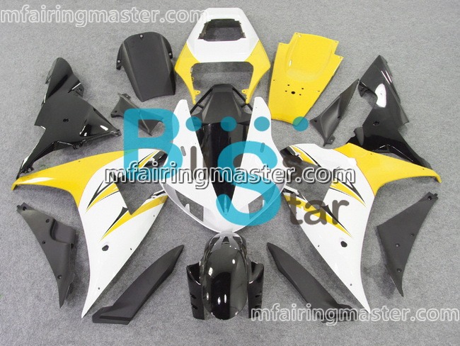 (image for) Fit for Yamaha YZF 1000 R1 2002 2003 fairing kit injection molding White yellow