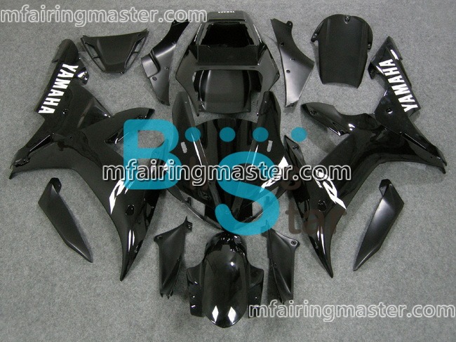 (image for) Fit for Yamaha YZF 1000 R1 2002 2003 fairing kit injection molding Black