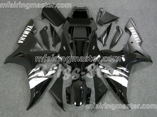 (image for) Fit for Yamaha YZF 1000 R1 2002 2003 fairing kit injection molding Black