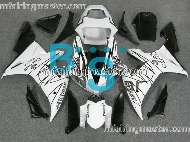 (image for) Fit for Yamaha YZF 1000 R1 2002 2003 fairing kit injection molding Corona extra white