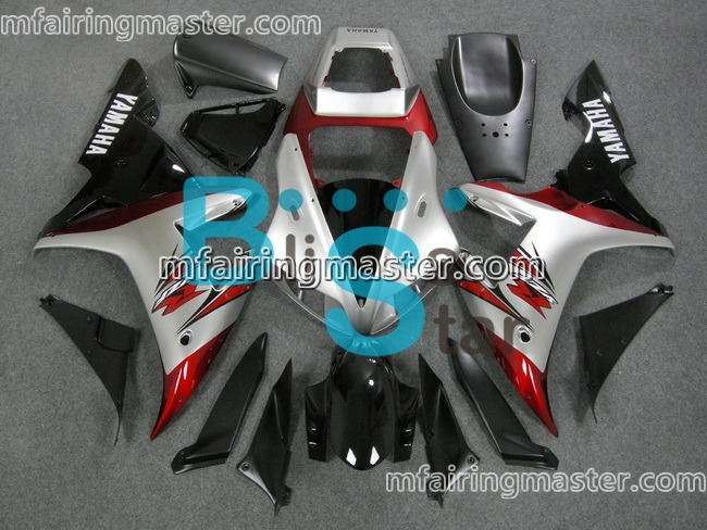 (image for) Fit for Yamaha YZF 1000 R1 2002 2003 fairing kit injection molding Silver black