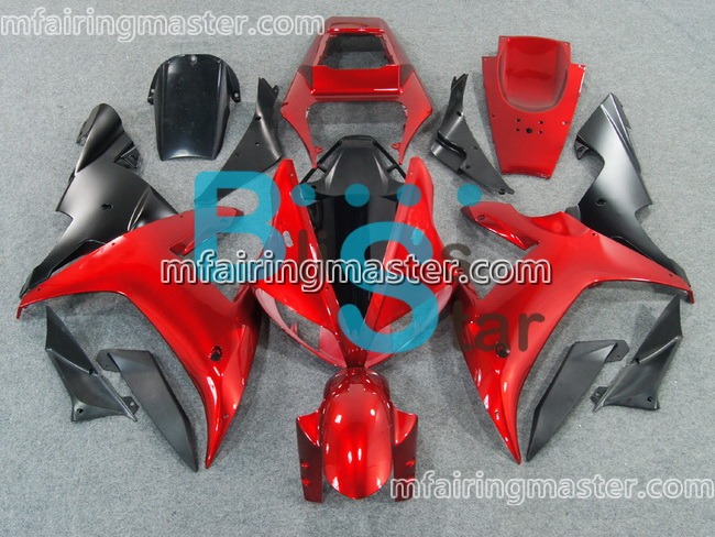 (image for) Fit for Yamaha YZF 1000 R1 2002 2003 fairing kit injection molding Red black