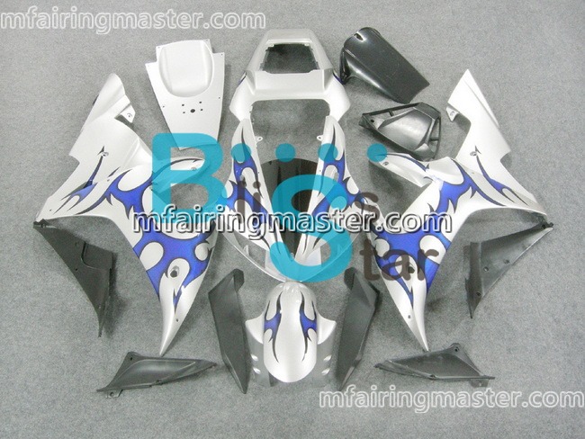 (image for) Fit for Yamaha YZF 1000 R1 2002 2003 fairing kit injection molding Silver blue