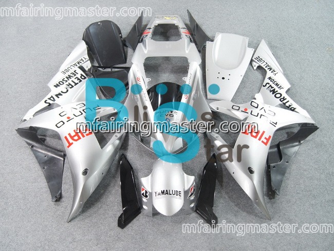 (image for) Fit for Yamaha YZF 1000 R1 2002 2003 fairing kit injection molding Fiat silver