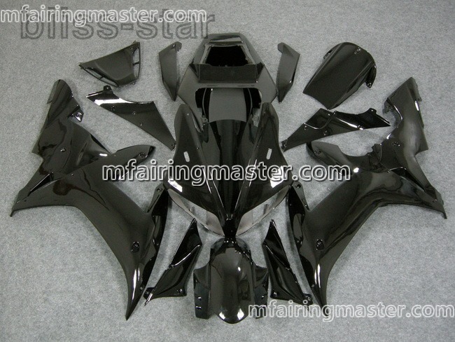 (image for) Fit for Yamaha YZF 1000 R1 2002 2003 fairing kit injection molding Black