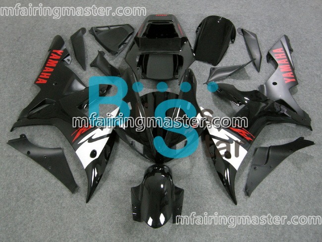 (image for) Fit for Yamaha YZF 1000 R1 2002 2003 fairing kit injection molding Black