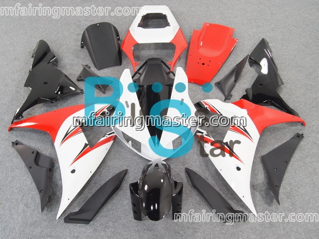 (image for) Fit for Yamaha YZF 1000 R1 2002 2003 fairing kit injection molding Red white