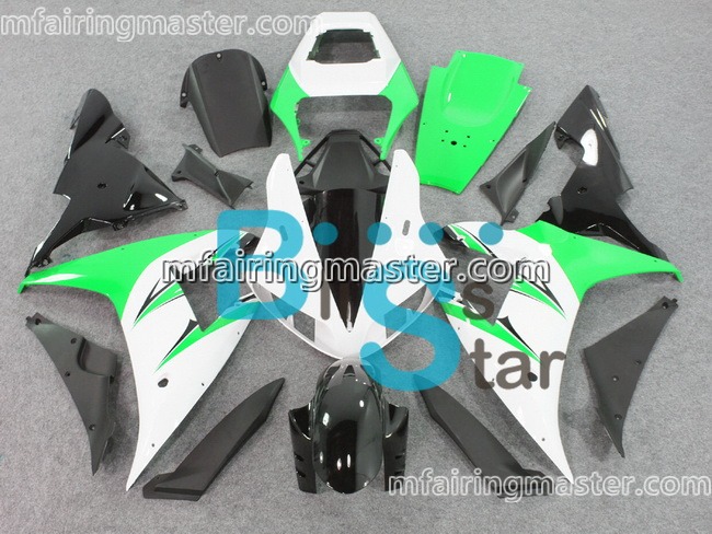 (image for) Fit for Yamaha YZF 1000 R1 2002 2003 fairing kit injection molding Green white black