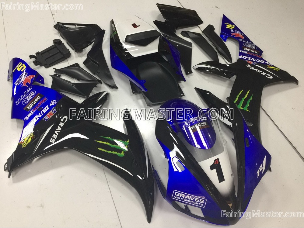 (image for) Injection molding fairing kits fit for Yamaha YZF 1000 R1 2002 2003 182