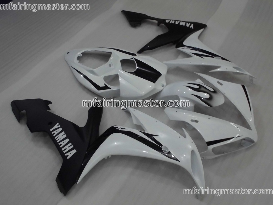 (image for) Fit for Yamaha YZF 1000 R1 2004 2005 2006 fairing kit injection molding Black white