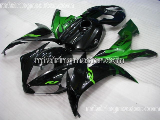 (image for) Fit for Yamaha YZF 1000 R1 2004 2005 2006 fairing kit injection molding Green black
