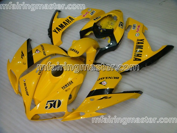 (image for) Fit for Yamaha YZF 1000 R1 2004 2005 2006 fairing kit injection molding 50 dunlop yellow