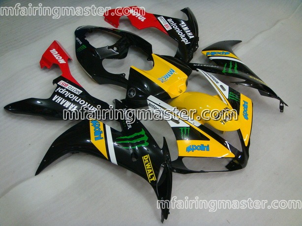 (image for) Fit for Yamaha YZF 1000 R1 2004 2005 2006 fairing kit injection molding Monster yellow black