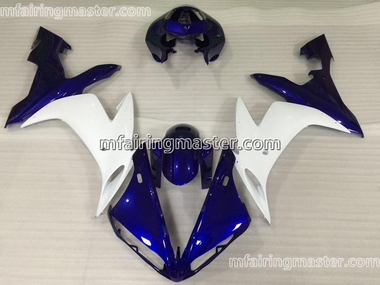 (image for) Fit for Yamaha YZF 1000 R1 2004 2005 2006 fairing kit injection molding White blue