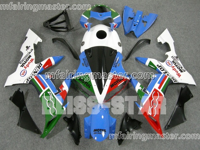 (image for) Fit for Yamaha YZF 1000 R1 2004 2005 2006 fairing kit injection molding Motul blue white