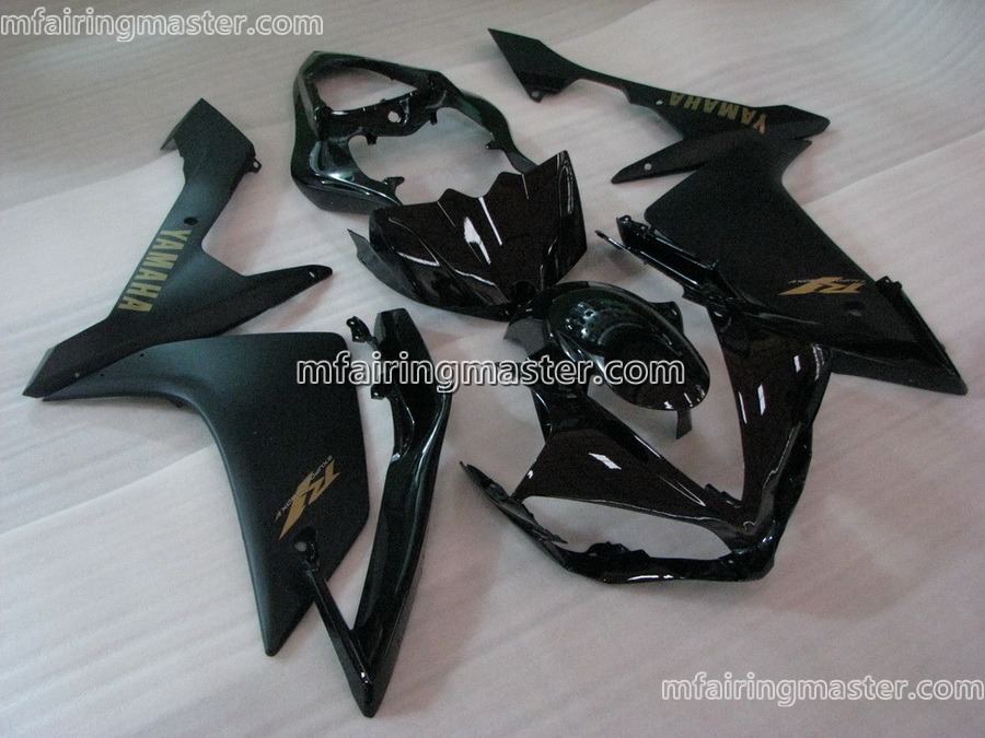 (image for) Fit for Yamaha YZF 1000 R1 2007 2008 fairing kit injection molding Black