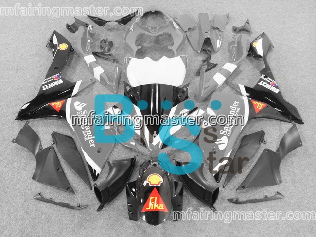 (image for) Fit for Yamaha YZF 1000 R1 2007 2008 fairing kit injection molding Santander black white