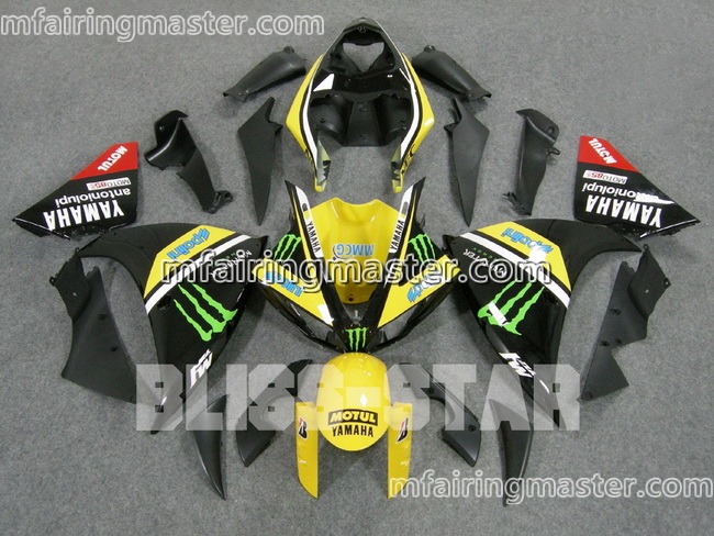 (image for) Fit for Yamaha YZF 1000 R1 2009 2010 2011 2012 fairing kit injection molding Monster yellow black