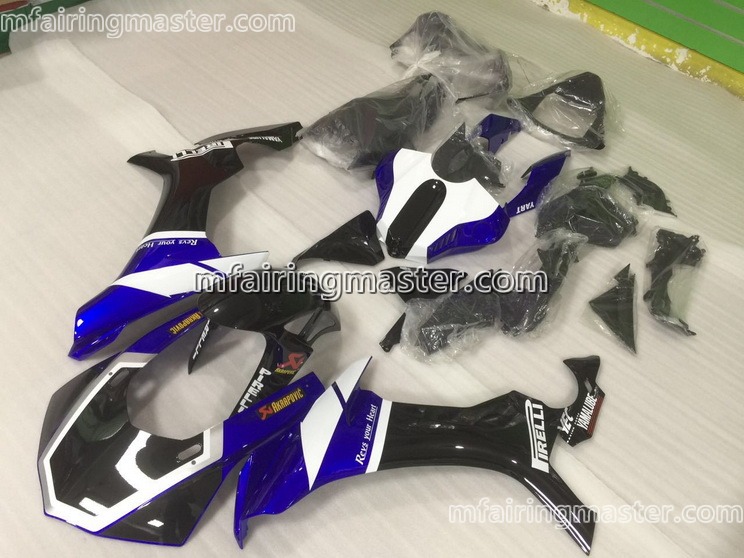 (image for) Fit for Yamaha YZF 1000 R1 2015 2016 2017 fairing kit injection molding Pirelli blue black