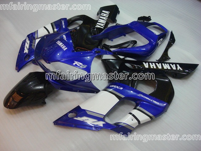 (image for) Fit for Yamaha YZF 600 R6 1998 1999 2000 2001 2002 fairing kit injection molding White black blue