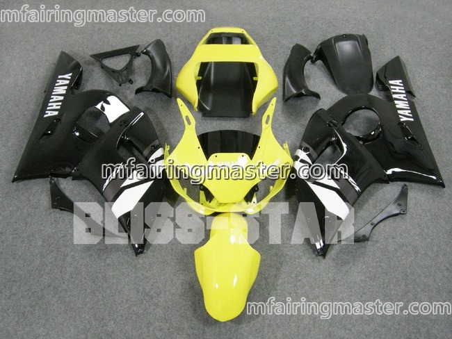 (image for) Fit for Yamaha YZF 600 R6 1998 1999 2000 2001 2002 fairing kit injection molding Yellow black