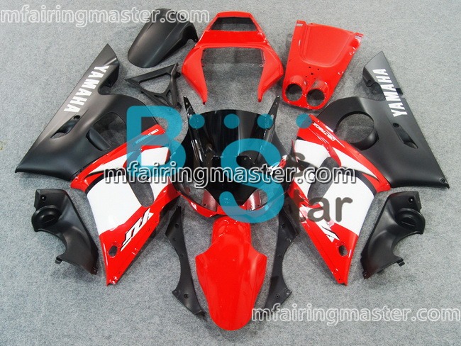 (image for) Fit for Yamaha YZF 600 R6 1998 1999 2000 2001 2002 fairing kit injection molding Red black white