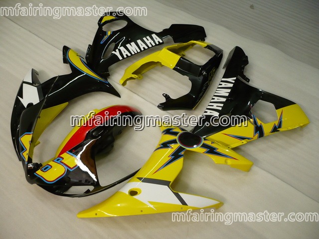 (image for) Fit for Yamaha YZF 600 R6 2003 2004 2005 fairing kit injection molding Yellow black
