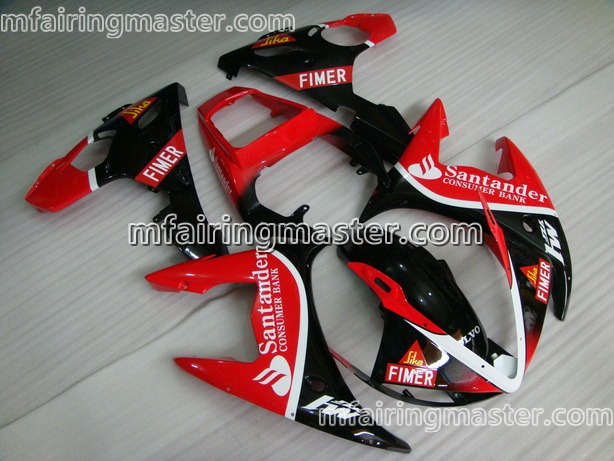 (image for) Fit for Yamaha YZF 600 R6 2003 2004 2005 fairing kit injection molding Santander red black