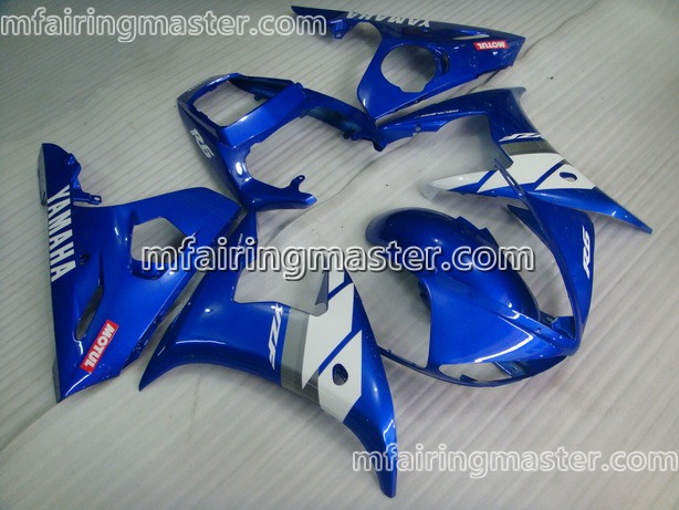(image for) Fit for Yamaha YZF 600 R6 2003 2004 2005 fairing kit injection molding Blue white