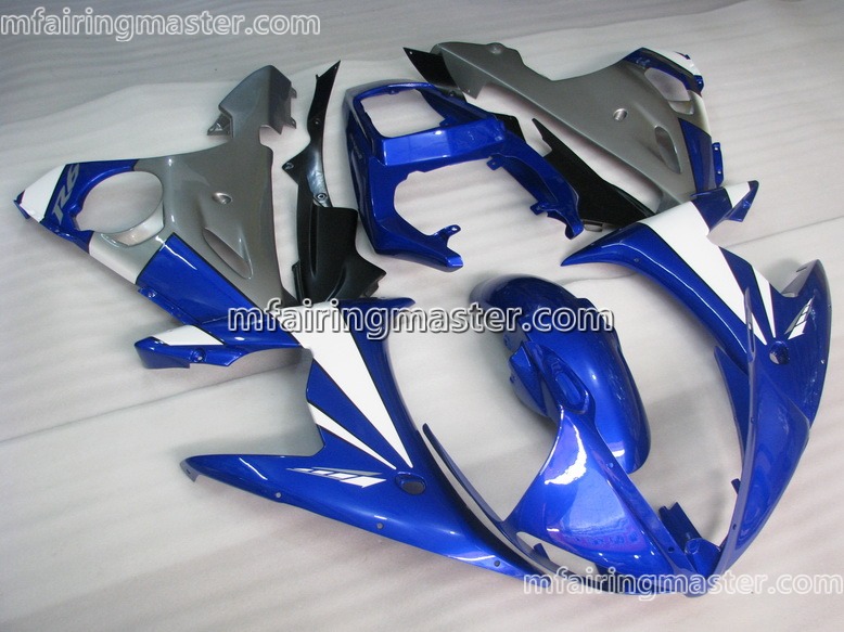 (image for) Fit for Yamaha YZF 600 R6 2003 2004 2005 fairing kit injection molding Blue grey