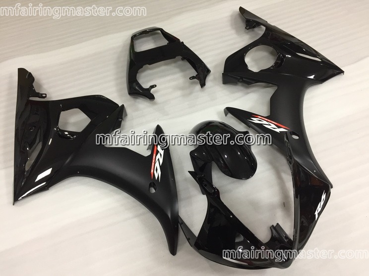 (image for) Fit for Yamaha YZF 600 R6 2003 2004 2005 fairing kit injection molding Black