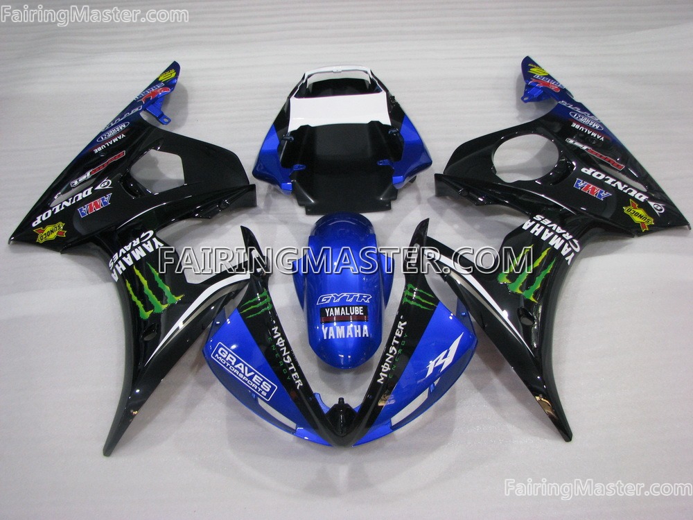 (image for) Injection molding fairing kits fit for Yamaha YZF 600 R6 2003 - 2005 227